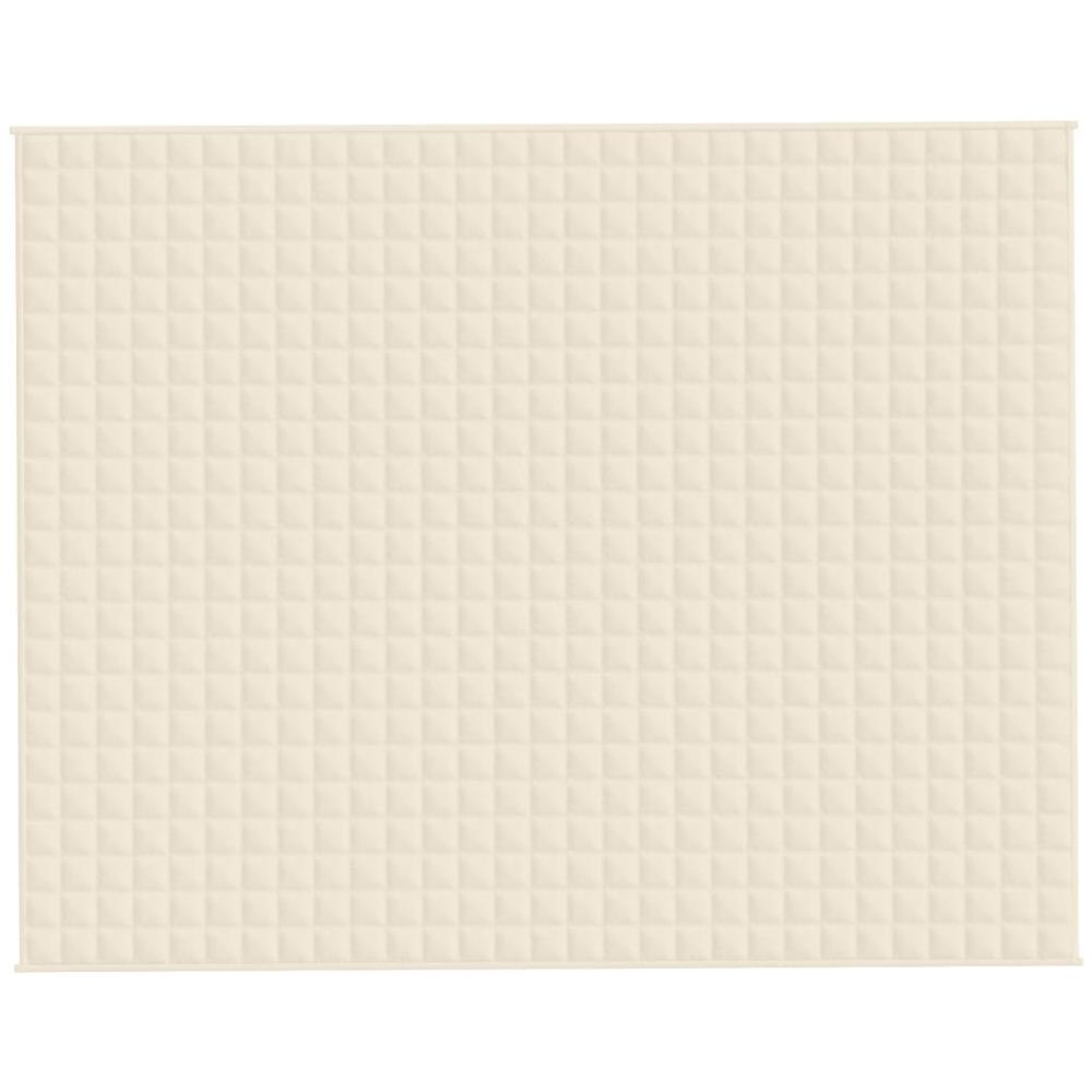 Coperta Ponderata Crema Chiaro 235x290 cm 11 kg Tessuto - Foto 2