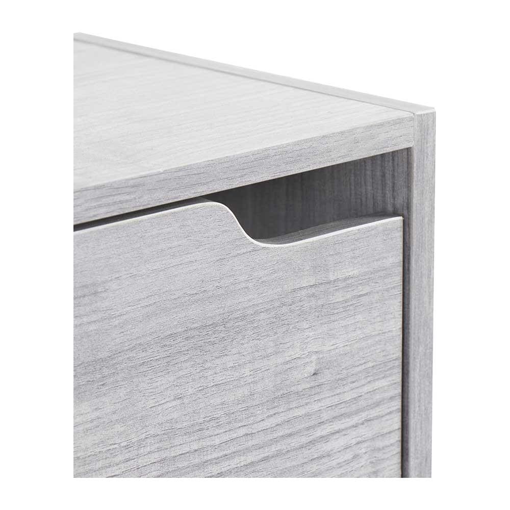 Scarpiera 4 Ante Ripiani Porta Scarpe Doppia Profondita Legno 63x24x150 Grigio - Foto 5