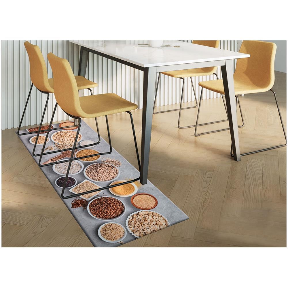 Tappeto Cucina Antiscivolo Stampa Digitale Emozioni Fantasia Cereali By Suardi 58x80 Cereali - Foto 4