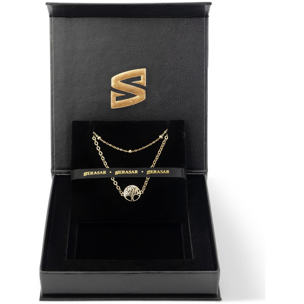 Bracciale in Argento Sterling [Life] Con Oro Giallo | Colore: Oro | Lunghezza: 23 cm - Foto 2