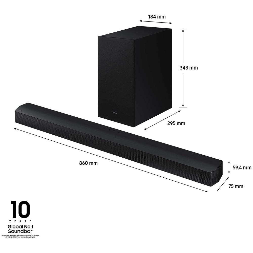 Soundbar HW-B650D /ZF Serie B, 4 Speaker, Wireless Dolby 5.1ch, Audio a 3.1 Canali, Surround Sound Expansion, Compatibile con Alexa e Google Assistant, Black 2024 - Foto 2