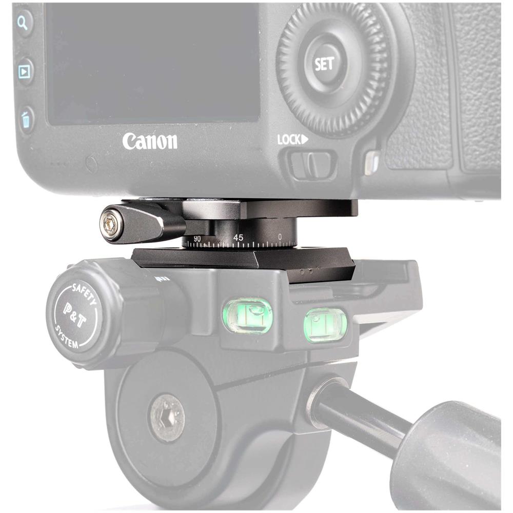 ARCASMART360 accessorio per testa del treppiede Piastra della testa del treppiede Grigio, Nero Alluminio - Foto 13