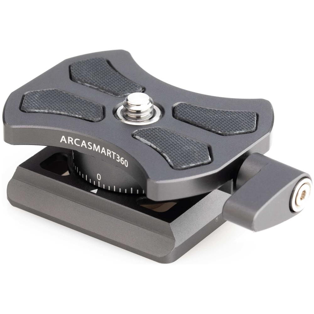 ARCASMART360 accessorio per testa del treppiede Piastra della testa del treppiede Grigio, Nero Alluminio - Foto 2