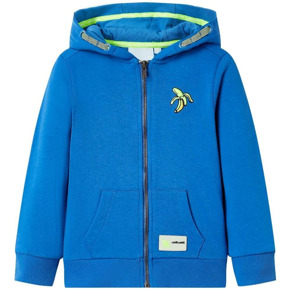 Felpa con Cappuccio e Cerniera per Bambini Blu 104 - Foto 1