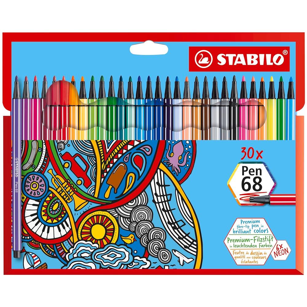 Pen 68 - Pennarello Premium - Astuccio da 30 - Colori Assortiti - Foto 1