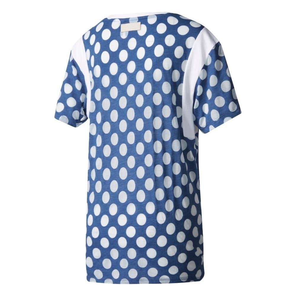 T-shirt Tokyo Boyfriend Trefoil Blu M - Foto 2