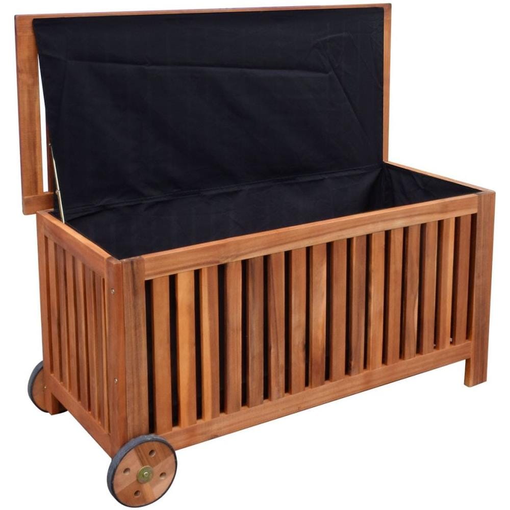 Box Per Cuscini In Legno Di Acacia 118x52x58 Cm - Foto 2