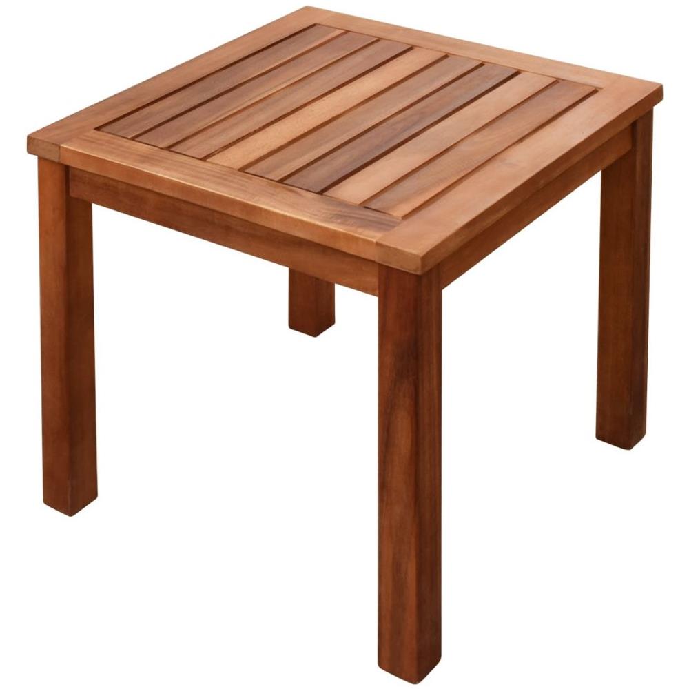 Lettino Prendisole con Tavolino in Legno di Acacia - Foto 2