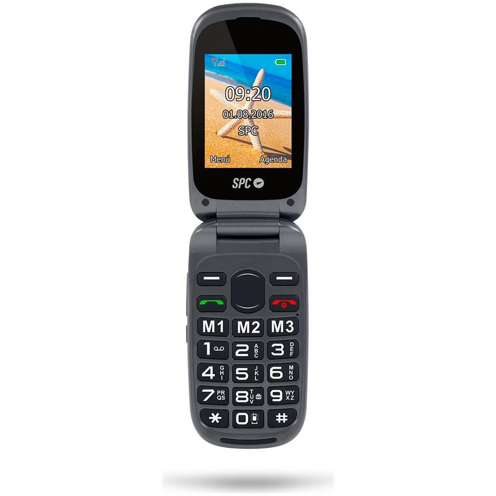 Senior Phone Display 2.4" con Tasti Grandi + Tasto SOS Bluetooth Colore Nero - Foto 1