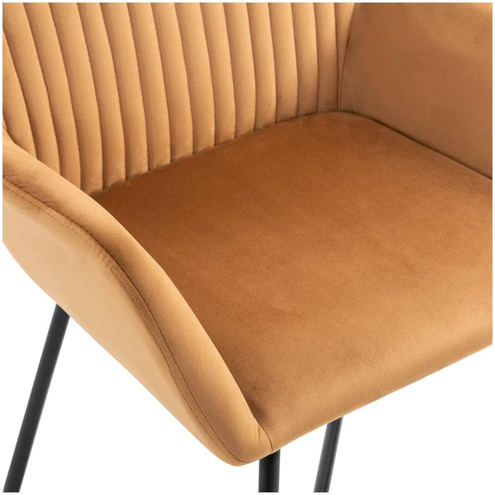 Sedie da Pranzo 6 pz Crema in Velluto - Foto 7