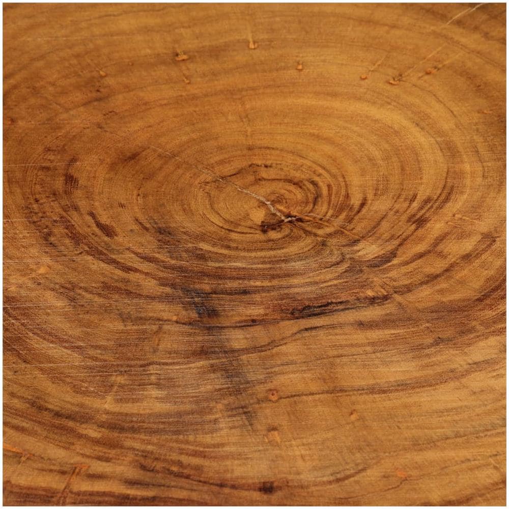 Tavolino da Salotto in Legno Massello di Acacia 60x55x25 cm - Foto 2