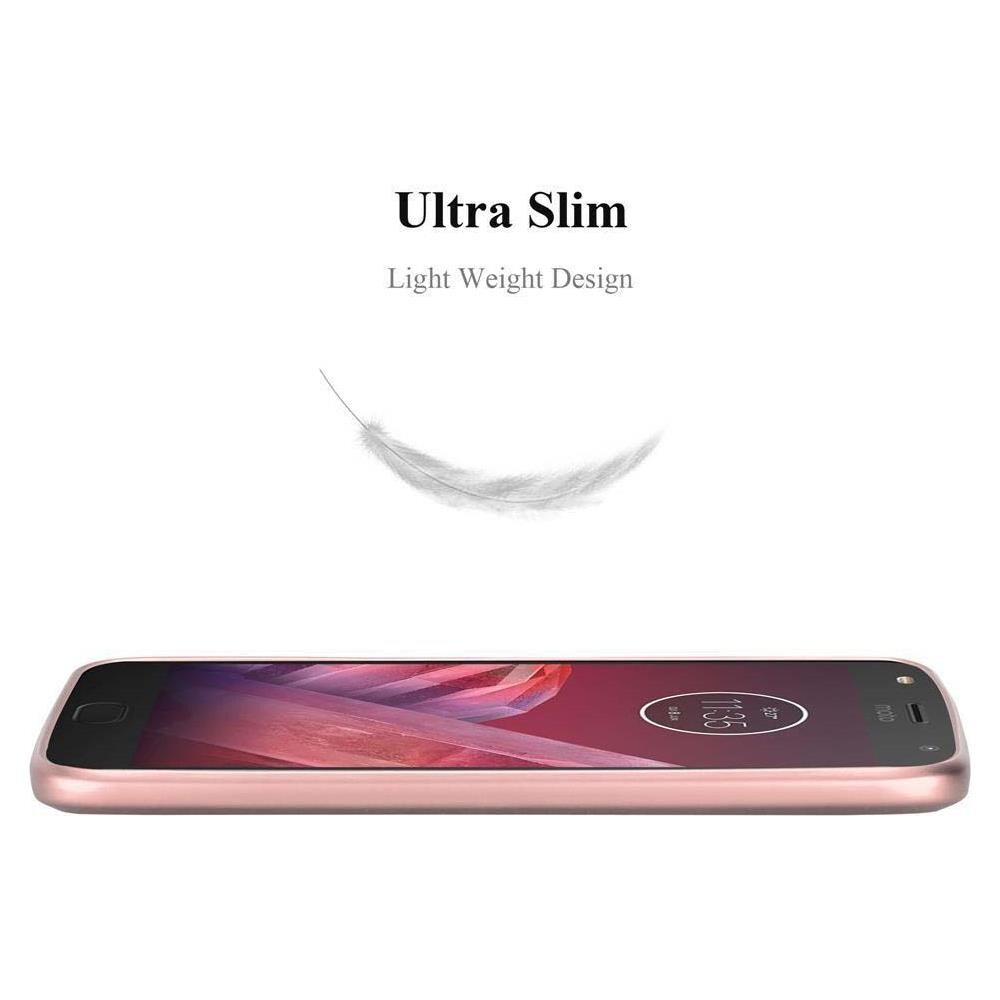 Custodia Compatibile Con Motorola Moto Z2 Play In Oro Rosa Metallo - Hard Case Coperchio Protettivo In Look Metallico Contro I Graffi E Gli Urti - Foto 2