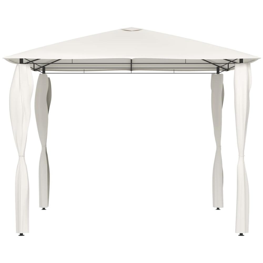 Gazebo Con Pareti Laterali 3x3x2,6 M Crema 160 G / m? - Foto 3