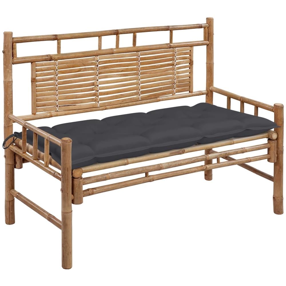 Panca Da Giardino Con Cuscino 120 Cm In Bamb? - Foto 1