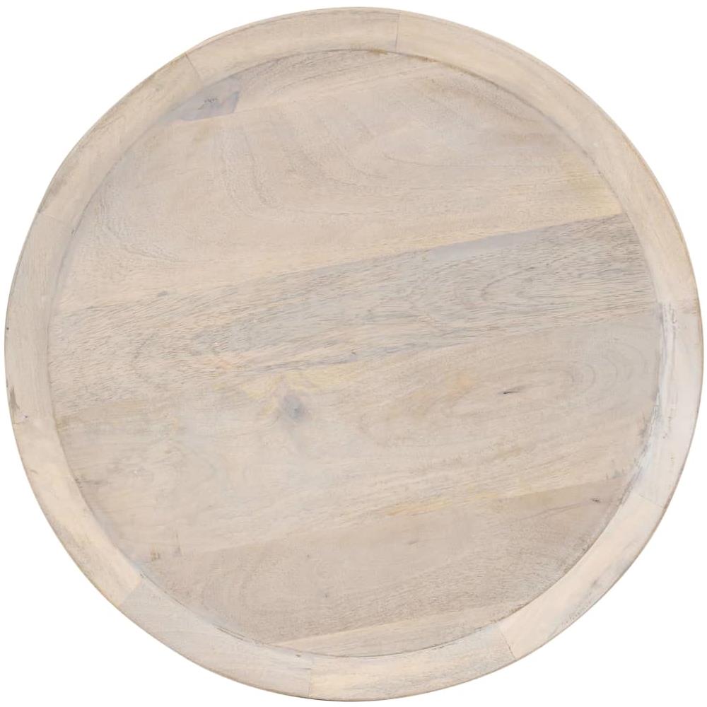 Tavolino Di Servizio 60x75 Cm In Legno Massello Di Mango - Foto 2