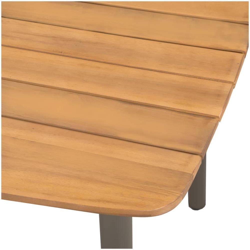 Set Mobili da Pranzo Giardino 7 pz in Polyrattan Marrone - Foto 2