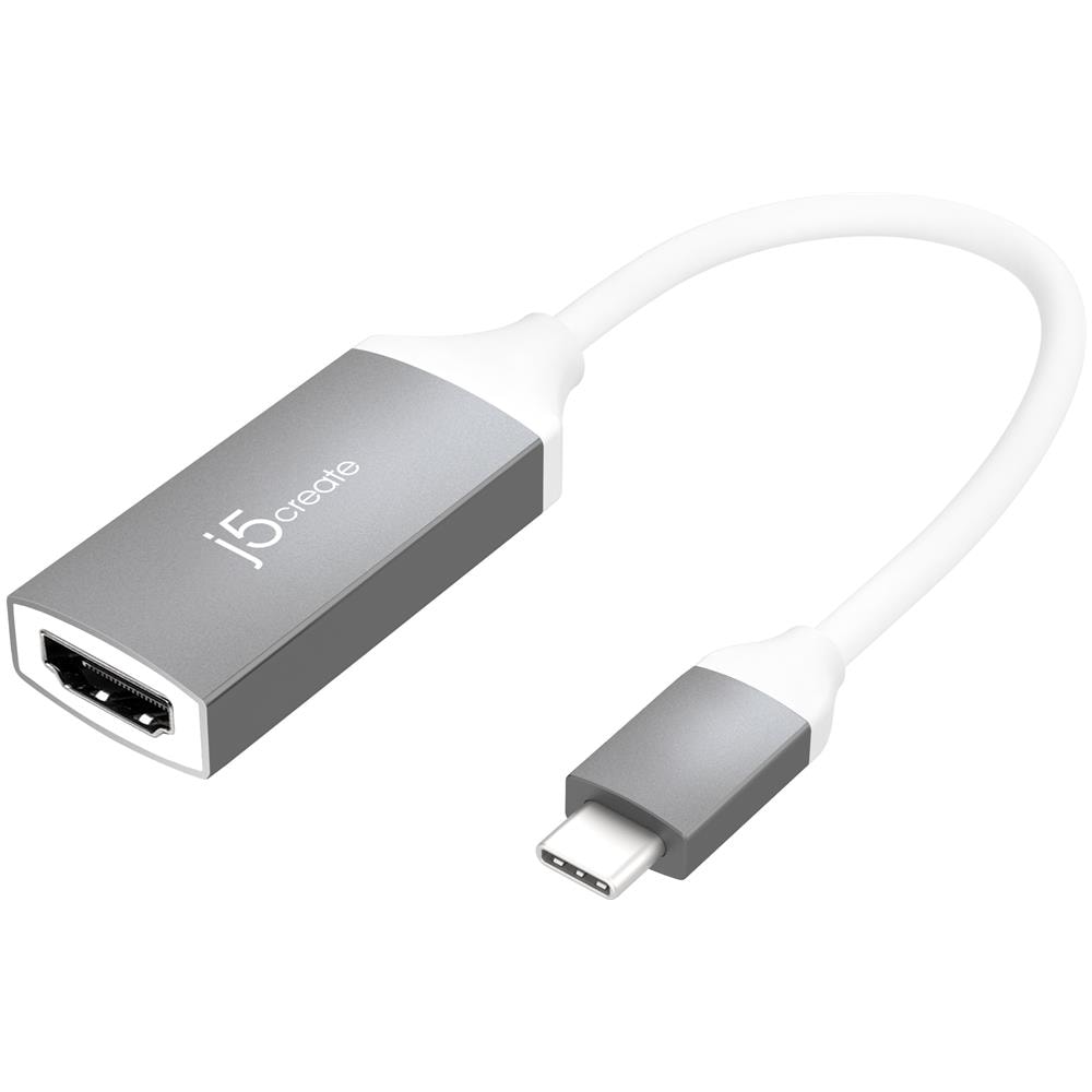JCA153G cavo di interfaccia e adattatore USB Type-C HDMI Grigio, Bianco - Foto 1