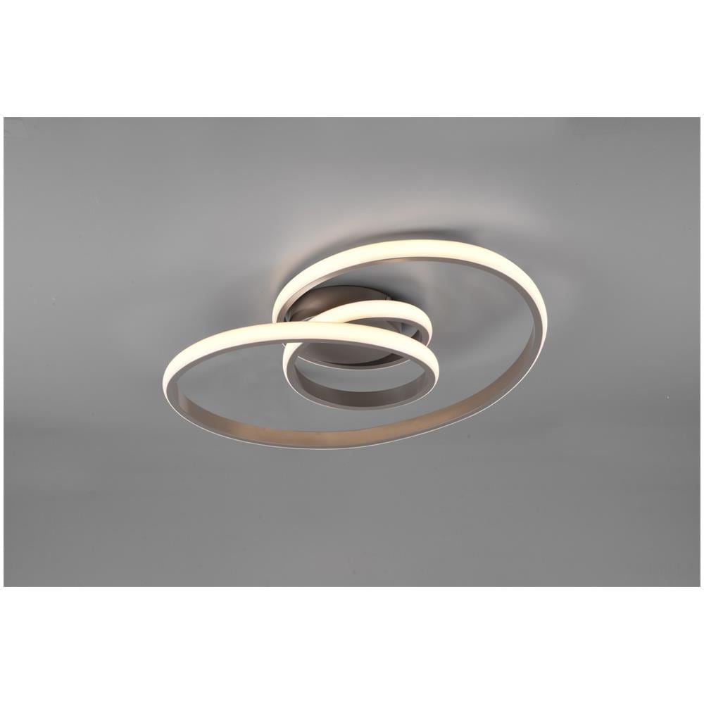 Sansa Plafoniera Led Infinito Acciaio Satinato Con Regolazione Intensita' Interruttore D. 50cm - Foto 1