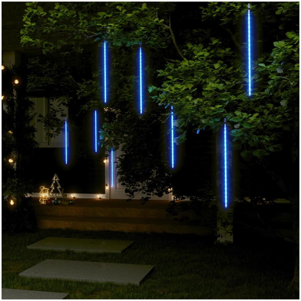 Luci Meteoriche 8 pz 50cm Blu 288 LED Interni Esterni - Foto 1