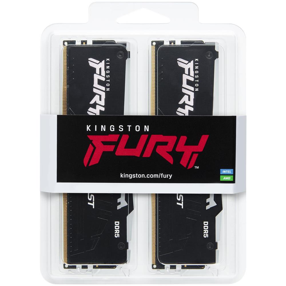Memoria DIMM FURY Beast RGB 16 GB (2x8 GB) DDR5 6000 MHz CL36 Colore Nero - Foto 4