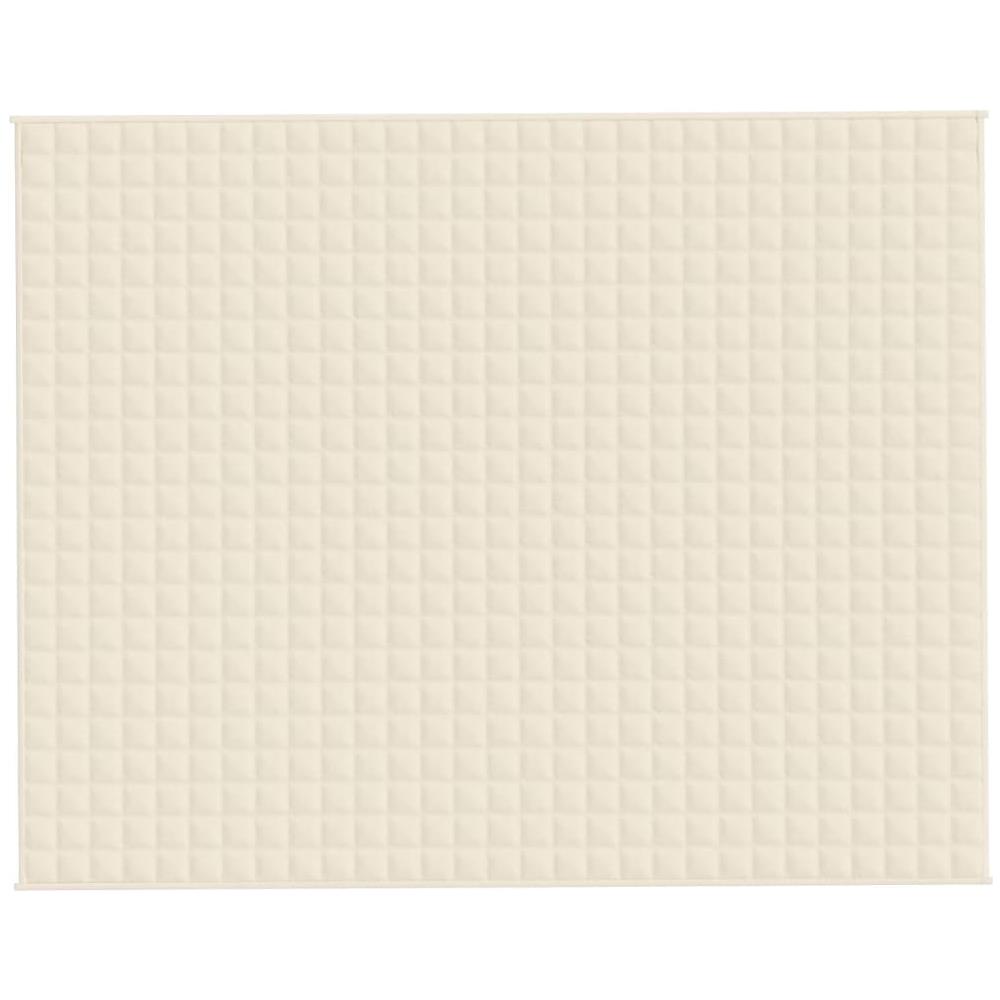 Coperta Ponderata Crema Chiaro 235x290 cm 15 kg Tessuto - Foto 2