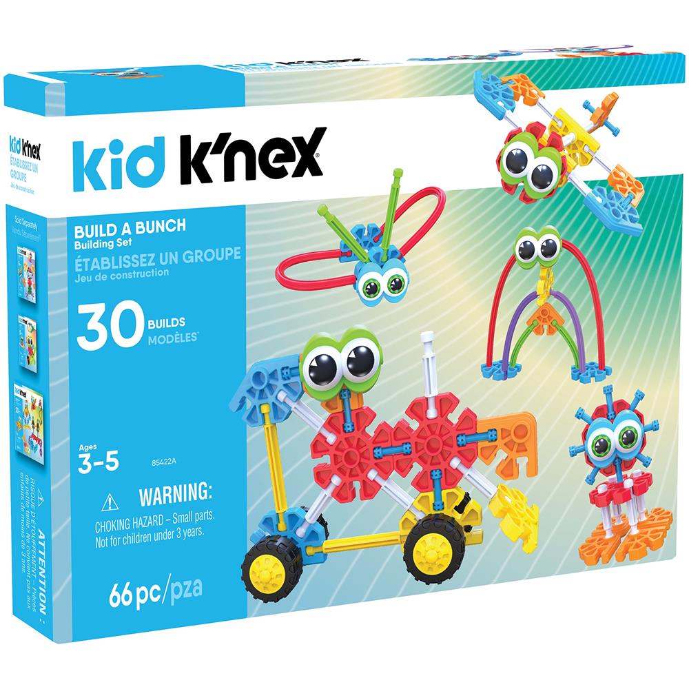 Kid Kex - Set Build A Bunch - 66 Pezzi - Giocattolo Educativo Da Costruzione Per Bambini Dai 3 Anni In Su (esclusiva Amazon), L'imballaggio Può Variare - Foto 6
