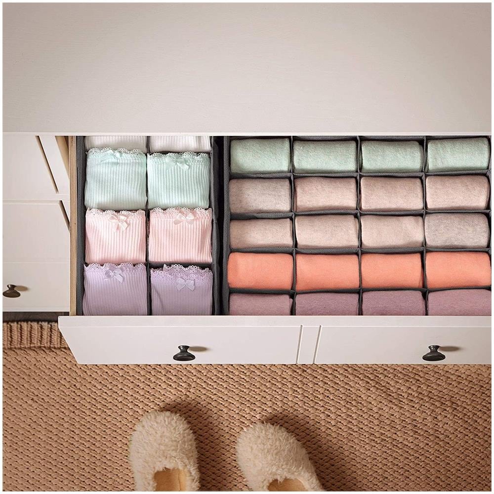 ORGANIZER PER INTIMO Armadio in tessuto grigio x4 - Foto 2