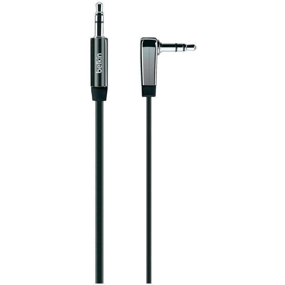Cavo Audio ad Angolo a Destra Stereo 3.5 mm M / M da 0.9 m Colore Nero - Foto 1