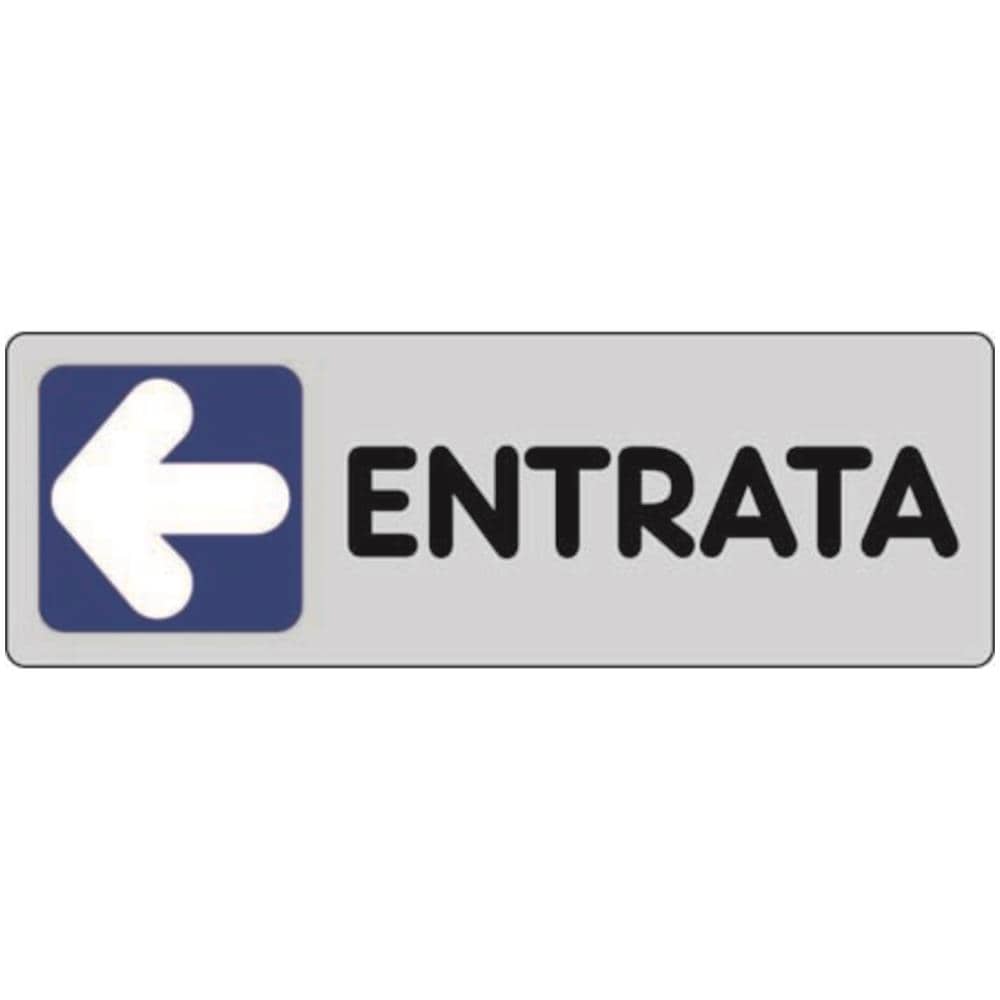 Cartello Adesivo Entrata 15x5 Cm - Foto 1