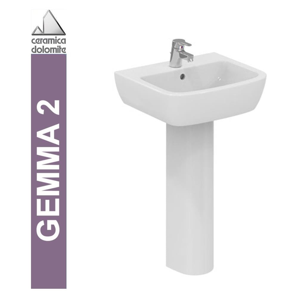 Lavabo A Parete, 50cm, Serie Gemma 2, J521401 - Foto 3