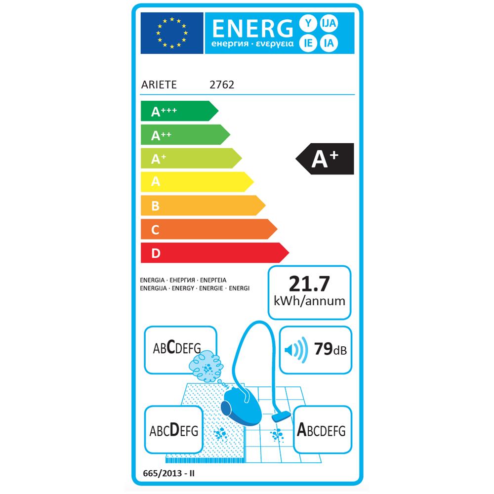 2762 Vertical Force Scopa Elettrica Senza Sacco Potenza 600 Watt Colore Nero / Arancione - Foto 5