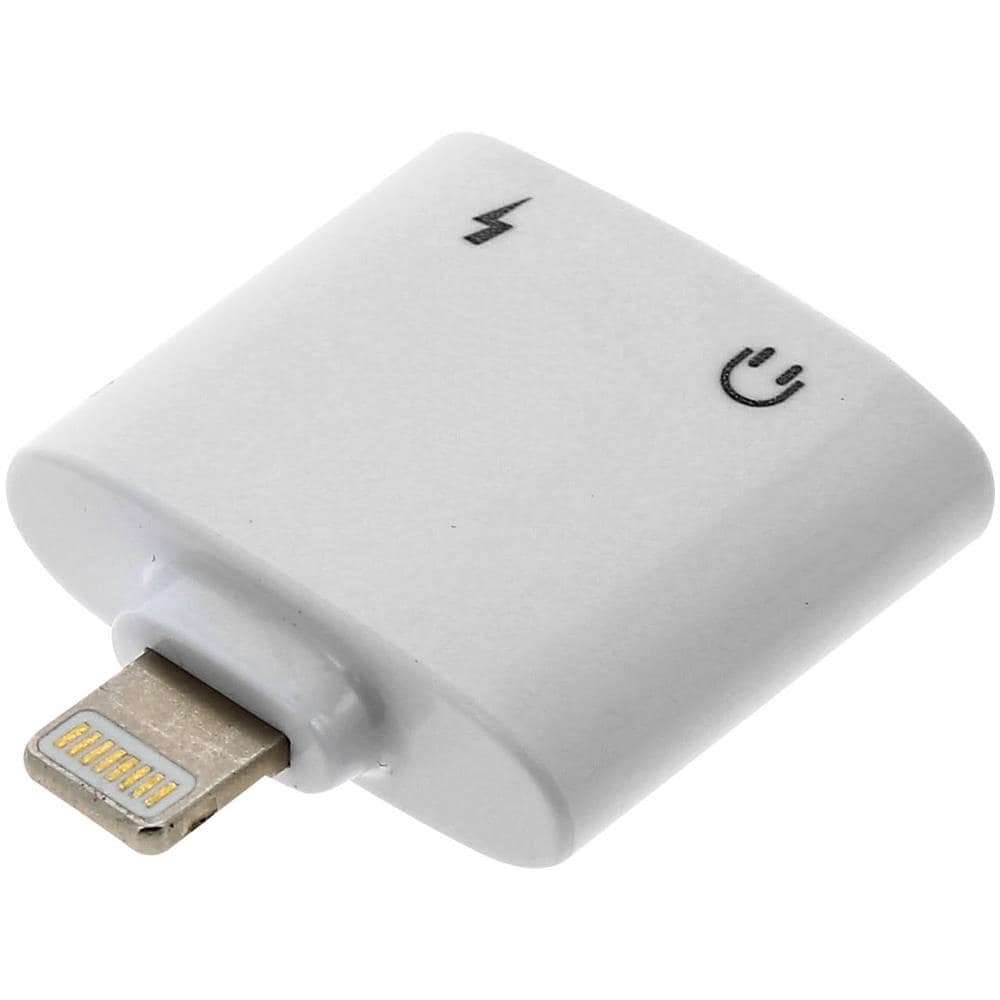 Adattatore Ricarica Audio Presa Iphone Ipad Ipod Presa Jack 3.5mm Femmina Bianco - Foto 1
