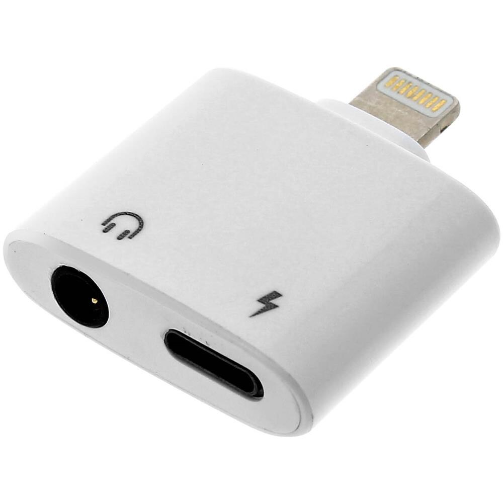 Adattatore Ricarica Audio Presa Iphone Ipad Ipod Presa Jack 3.5mm Femmina Bianco - Foto 5