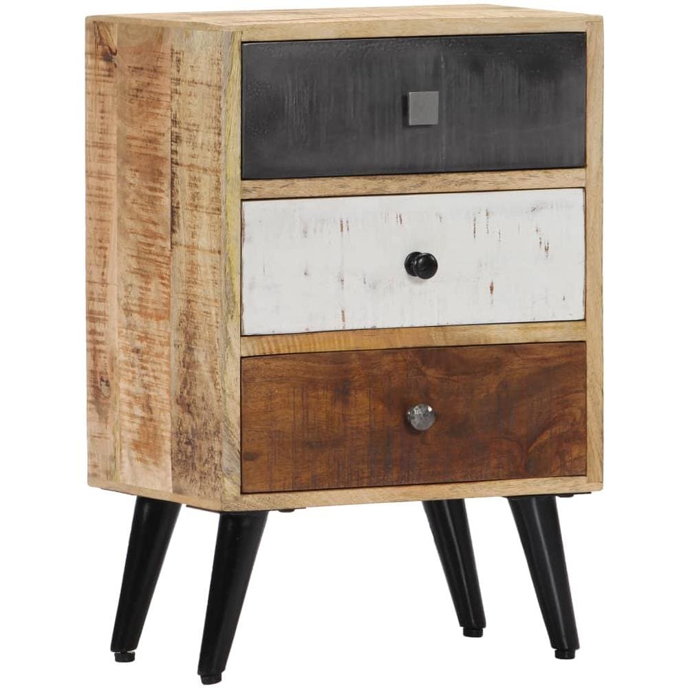 Comodino 40x30x60 Cm In Legno Massello Di Mango - Foto 12