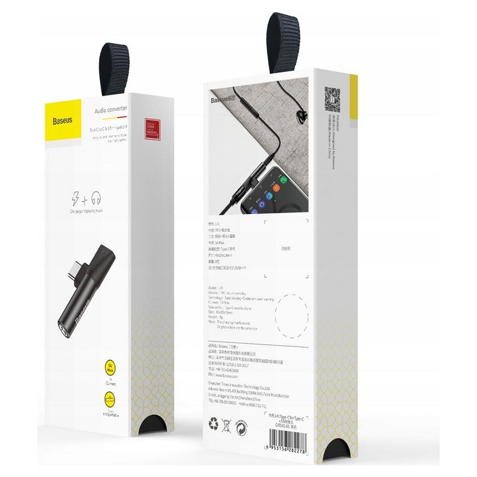 ZS389 Adattatore USB-C A Jack AUX 3.5mm In Alluminio - Cavo Audio Per Cuffie E Auto
