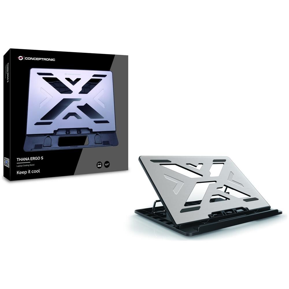 THANA ERGO S, Laptop Cooling Stand Supporto per computer portatile Grigio 39,6 cm (15.6") - Foto 2