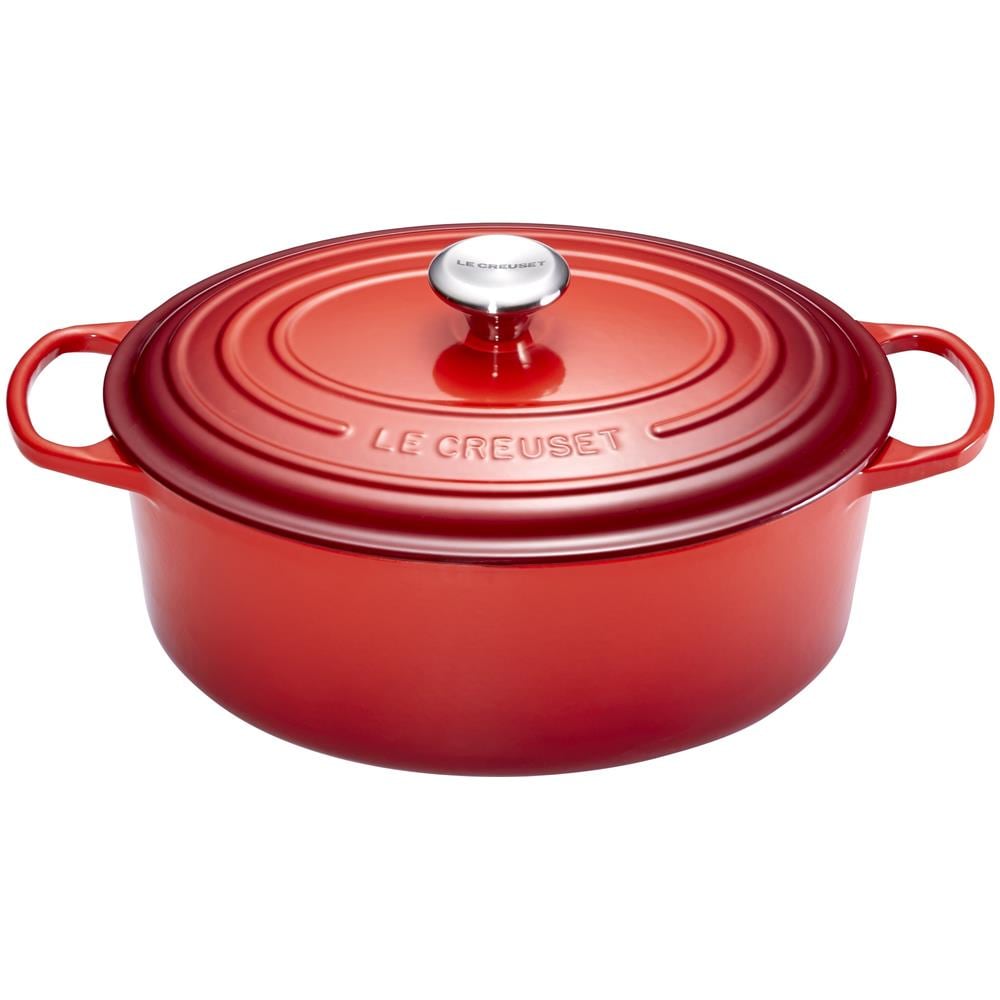 Casseruola Ovale Evolution In Ghisa 27 Cm Colore Rosso Ciliegia Cocotte - Foto 1