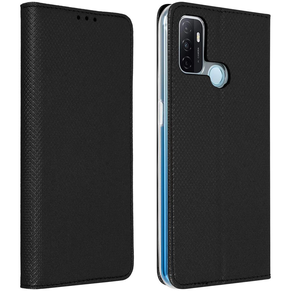 Custodia Oppo A53 / A53s Portacarte Stand Video Cover - Nero - Foto 1