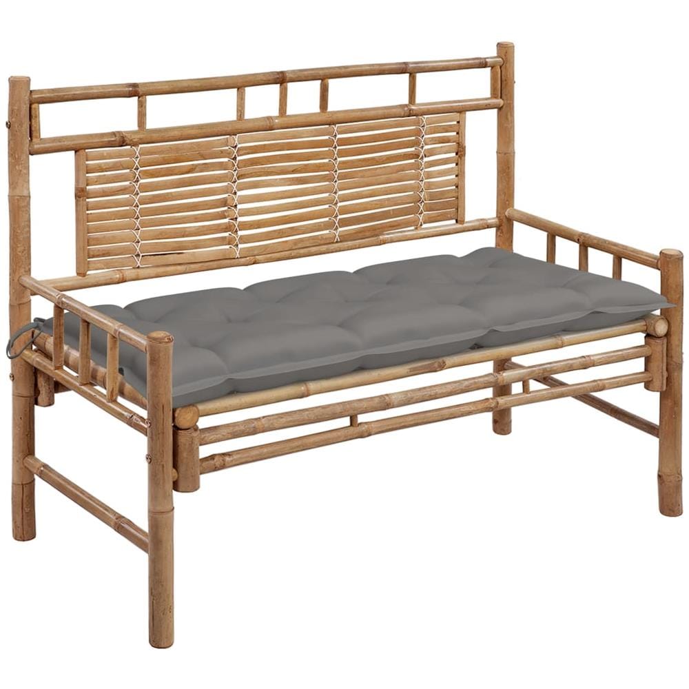 Panca Da Giardino Con Cuscino 120 Cm In Bamb? - Foto 1