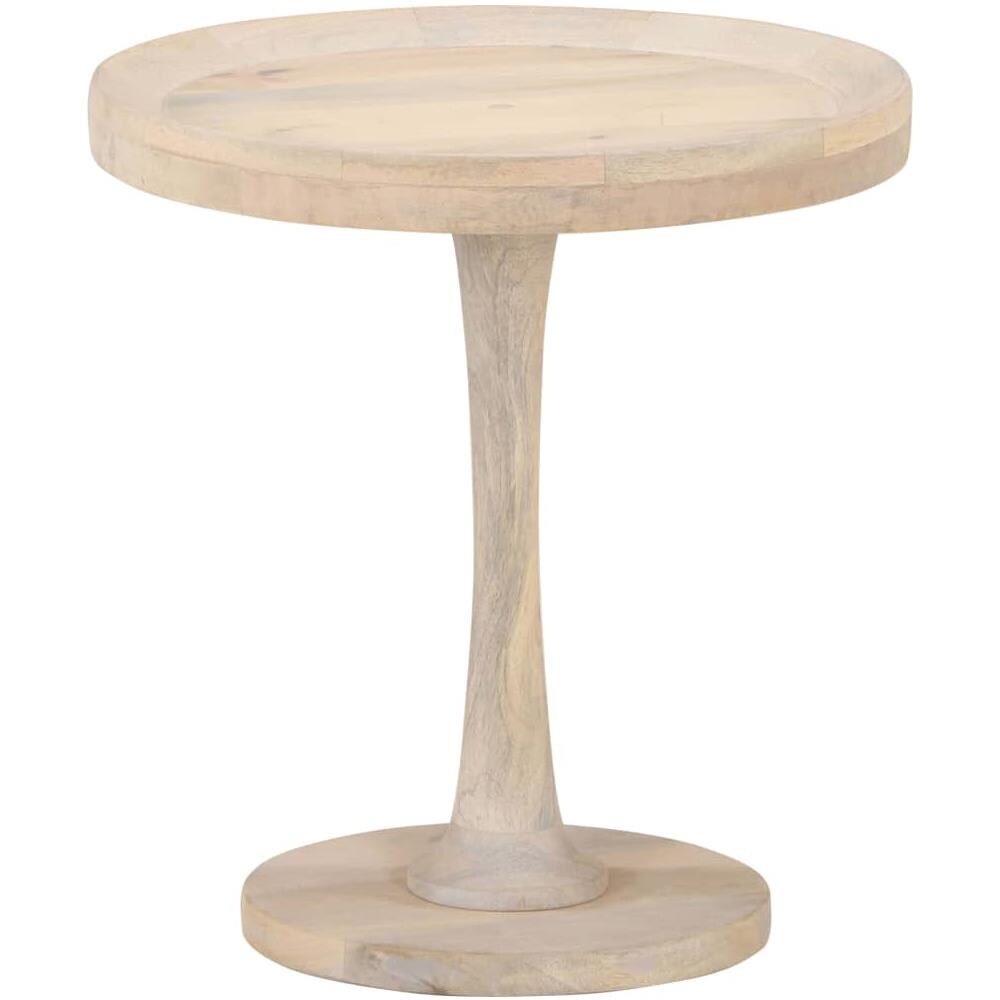 Tavolino Di Servizio 50x55 Cm In Legno Massello Di Mango - Foto 8