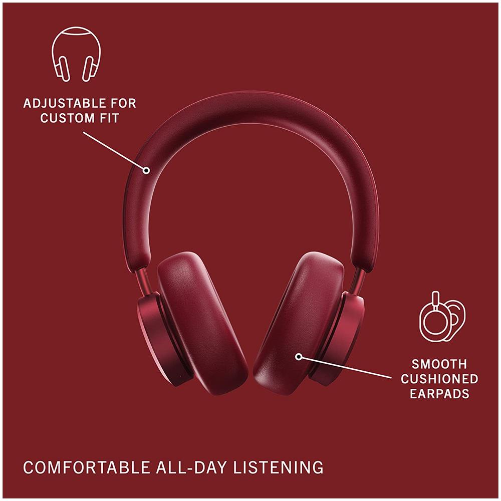 Miami Cuffie Auricolari Bluetooth Rricezione On Ear Custodia Per Trasporto Rosso Rubino - Foto 5