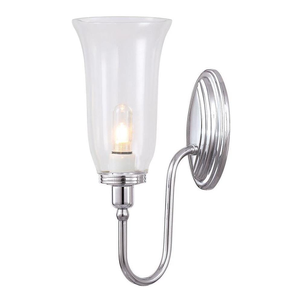Applique Da Parete Per Bagno 1 Luce Cromo Lucido Ip44, G9 - Foto 1