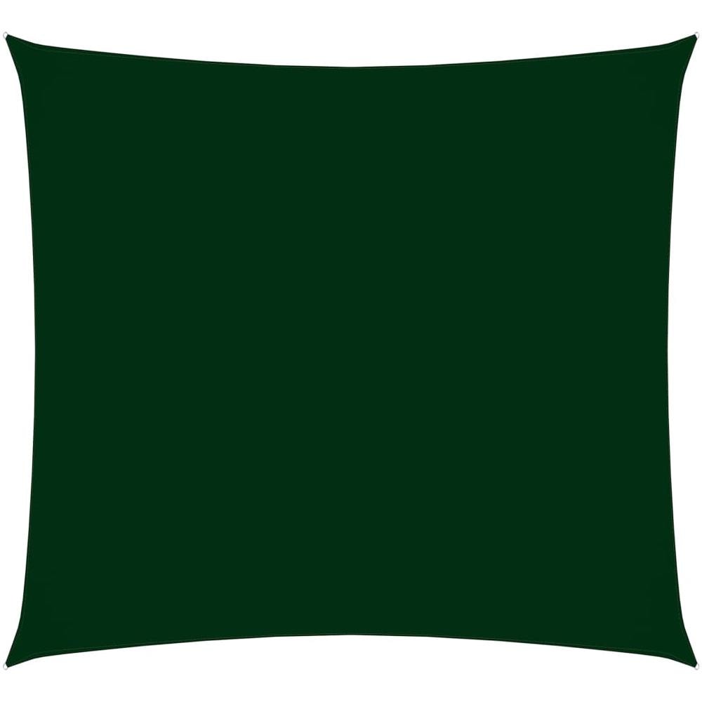 Vela Parasole in Tela Oxford Quadrata 4x4 m Verde Scuro - Foto 1