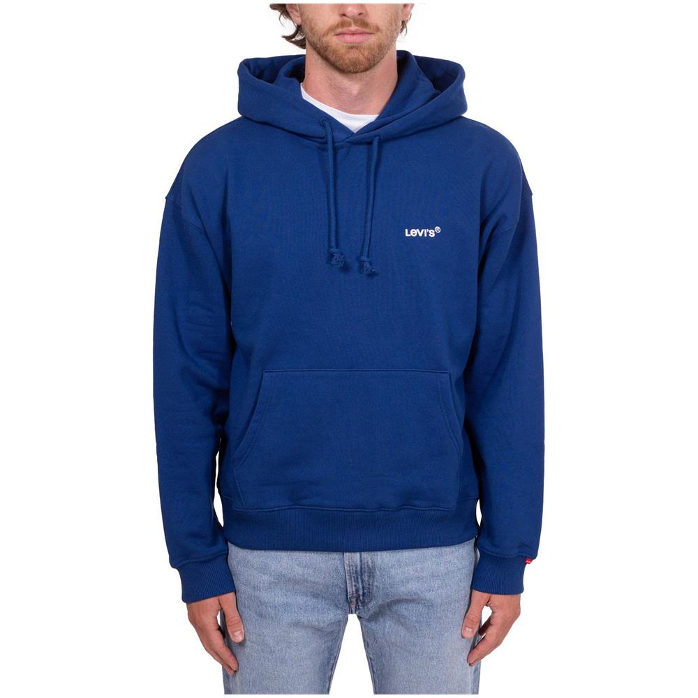 Felpa Uomo Con Ricamo Logo E Cappuccio - Foto 2