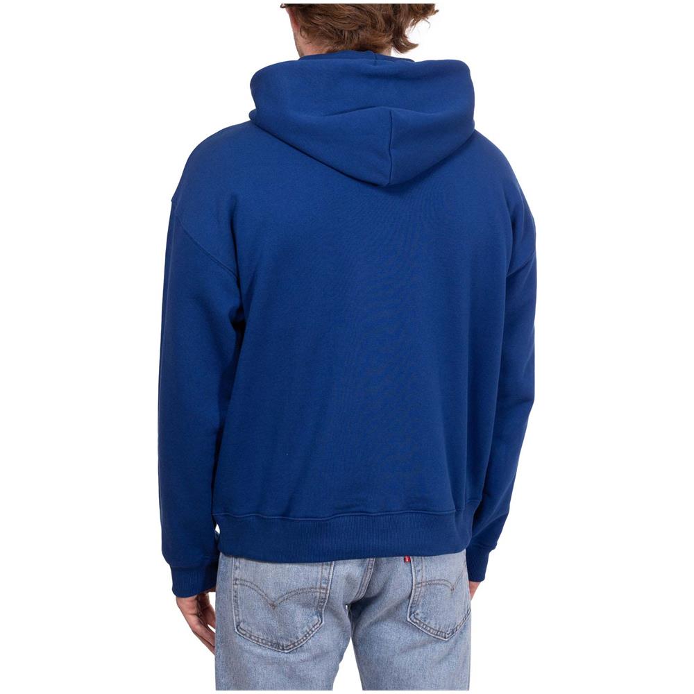 Felpa Uomo Con Ricamo Logo E Cappuccio - Foto 4