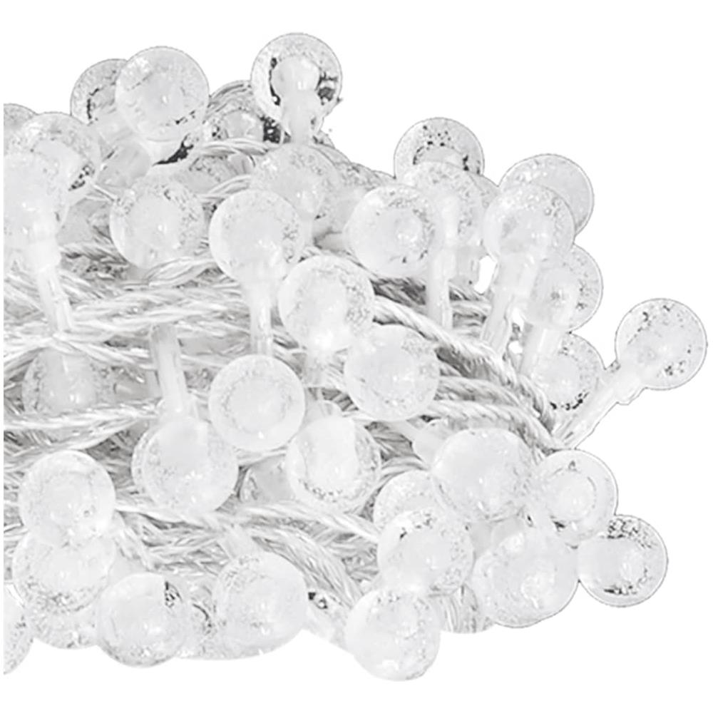 Filo di Luci Sferiche 20m 200 LED Bianco Freddo 8 Funzioni - Foto 7