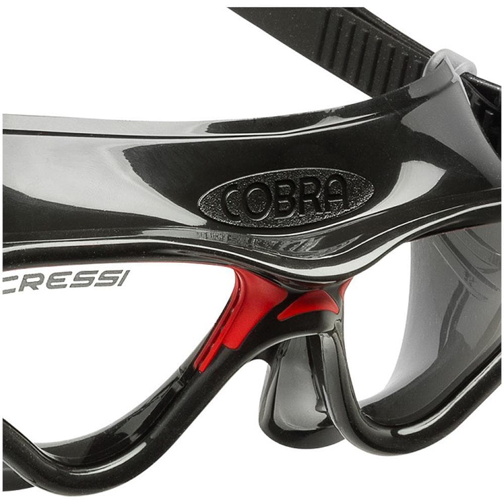 Cobra Goggles Trasparente Regular Nero / rosso - Foto 3