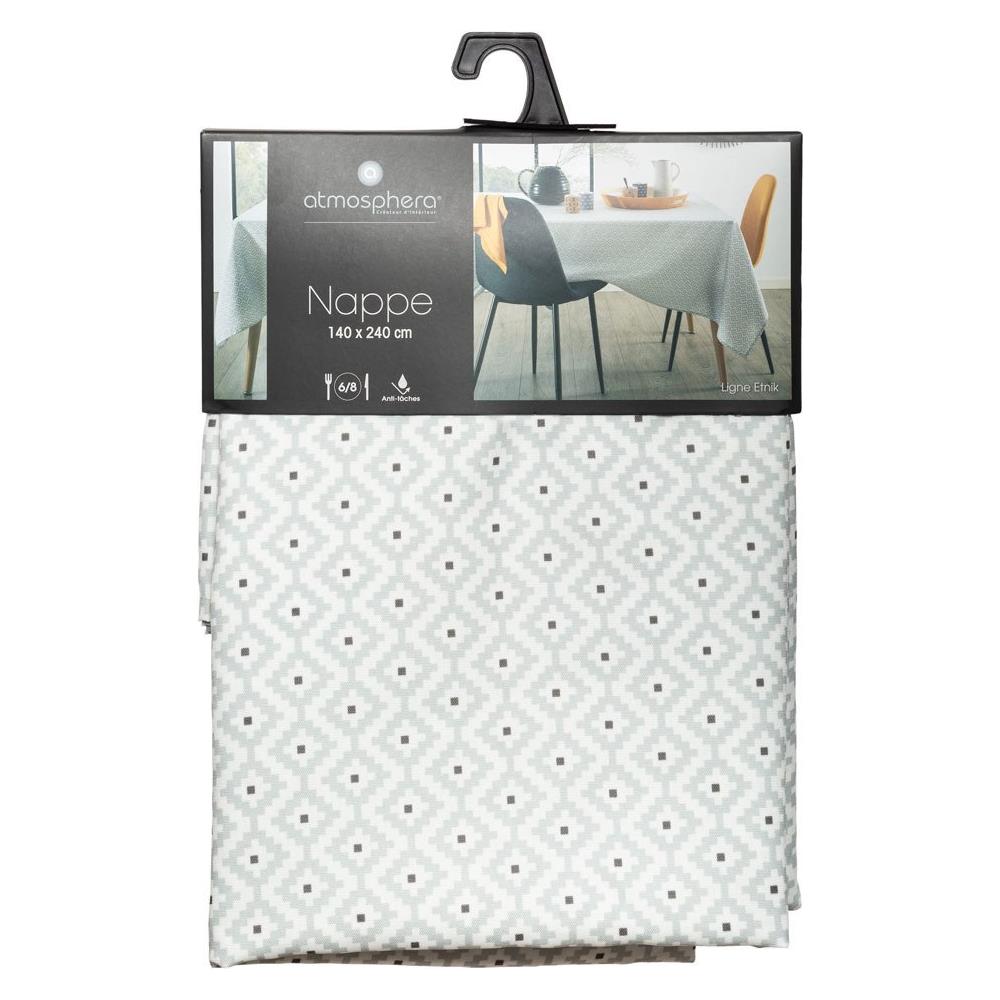 Tovaglia Rettangolare Etnik, 140 X 240 Cm, Grigio - Foto 2