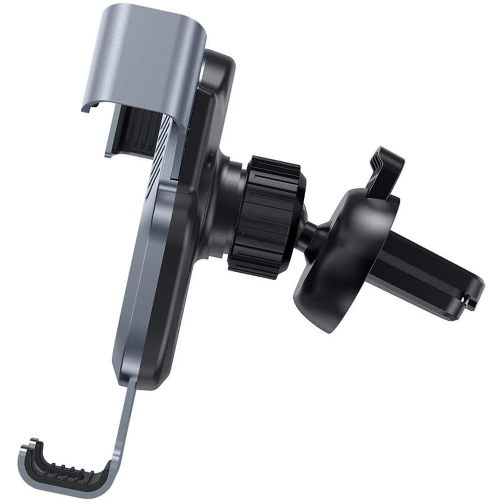 Supporto Auto Smartphone Fissaggio Griglia Di Aerazione Ruotabile A 360° Nero - Foto 5
