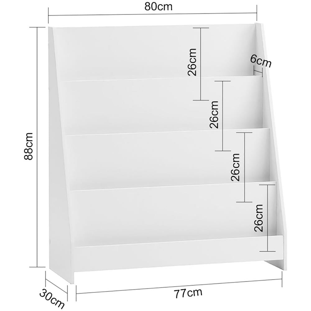 Libreria Montessoriana Per Bambini - Scaffale Portagiochi Bianco - Kmb32-w - Foto 2